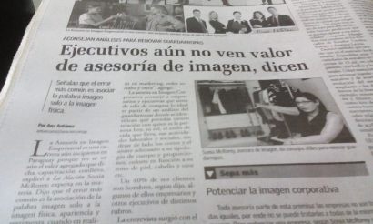 Articulo sobre Asesoria de Imagen Corporativa en LaNacion Paraguay SoniaMcRorey